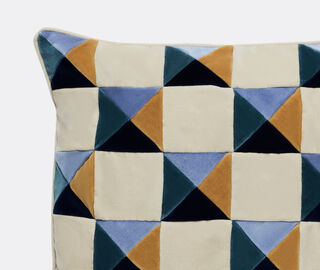 Christina Lundsteen 'Bonnie' cushion, lilac, barley and dark blue MULTICOLOUR CHLU26BON599MUL