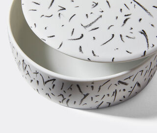 Cassina 'Post Scriptum' circle container, white WHITE CASS22POS041MUL