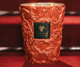 Baobab Collection &#39;Brame Artemis&#39;  candle, large, ochre red RED BAOB25SCE036RED