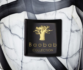 Baobab Collection 'Stones Marble' candle, small WHITE BAOB23STO059MUL