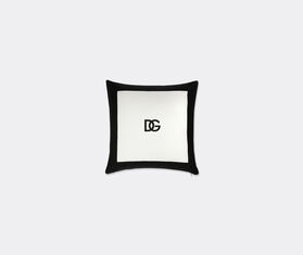 Dolce&amp;Gabbana Casa Cushion with D&amp;G logo, medium, black and white MULTICOLOUR DGCA25MED034MUL