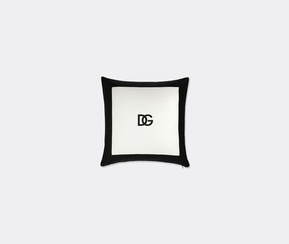 Dolce&Gabbana Casa Cushion with D&G logo, medium, black and white undefined ${masterID}