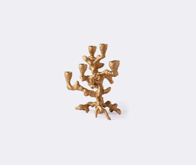 POLSPOTTEN 'Apple Tree' candle holder, small GOLD POLS22CAN389GOL
