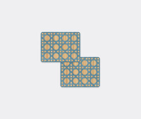 HestiaLiving &#39;Epoch&#39; rectangular tablemat, set of two, ocean blue BLUE HELI25EPO634BLU