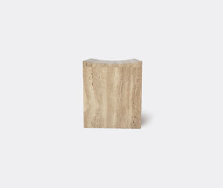 MCGANNON SAAD 'Thebes' stool, travertine BEIGE MCSA24THE133BEI
