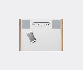 La Boite concept 'Cube' speaker, white and oak MULTICOLOUR BOIT25CUB152MUL