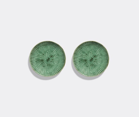 Serax 'Verde Lanza' starter plate, set of two, green GREEN SERA26PLA165GRN