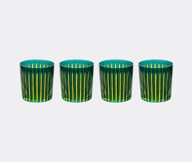 L&#39;Objet &#39;Prism&#39; cocktail glass, set of four, green GREEN LOBJ24PRI129GRN