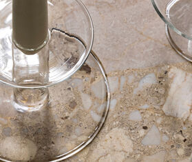 Audo Copenhagen 'Abacus' candle holder, medium TRANSPARENT MENU22ABA614TRA