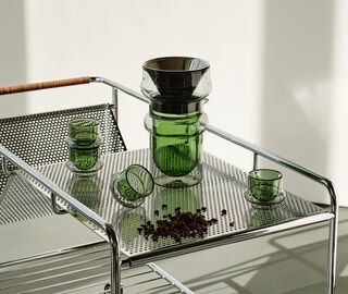 Tom Dixon 'Bump' carafe and filter set, green and grey MULTICOLOUR TODI24BUM263GRN