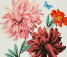 La DoubleJ 'Birdbloom' ashtray, bourdeaux MULTICOLOR LADJ26ASH084MUL