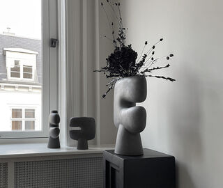 101 Copenhagen 'Tribal' vase, dark grey GREY COPH22TRI587GRY