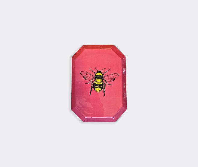 Les-Ottomans 'Bee' tray, gold and burgundy MULTICOLOUR OTTO25PRI416MUL