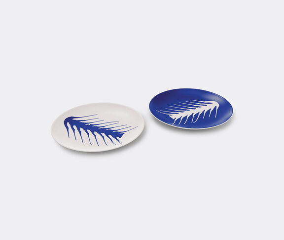 Cassina 'Le Monde de Charlotte Perriand, Arête', flat plates, set of two White and blue ${masterID}
