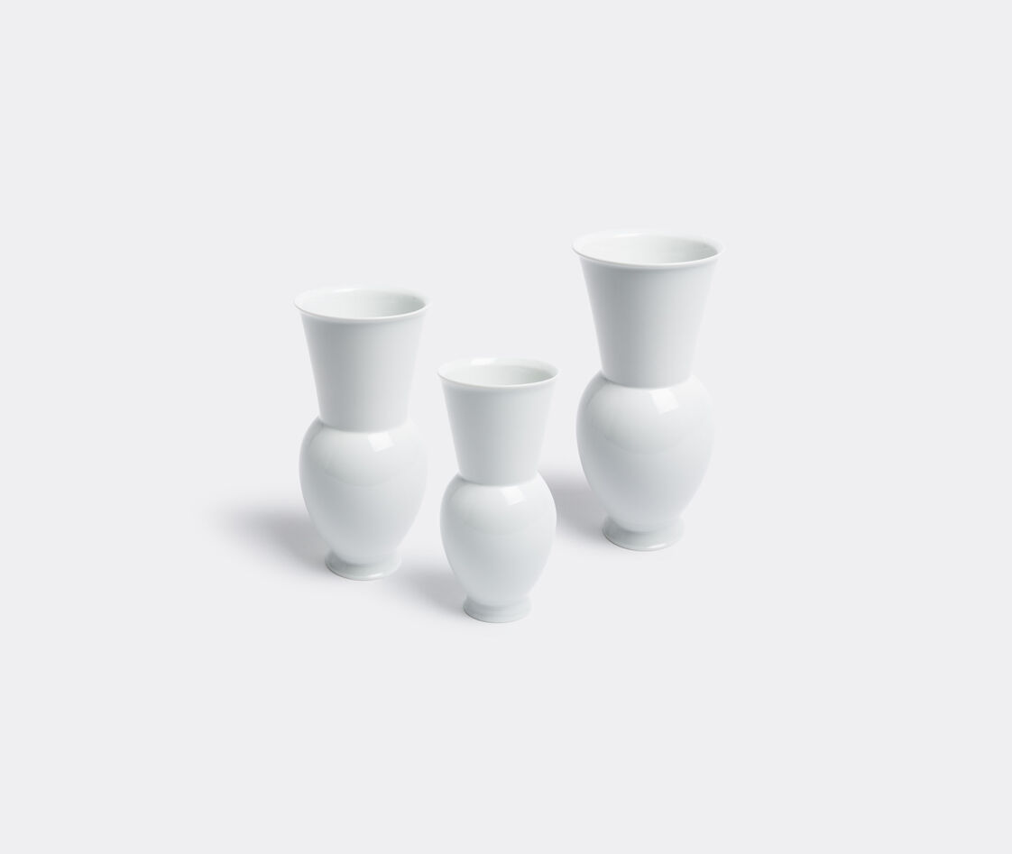 Kpm Berlin Vases White Uni In White