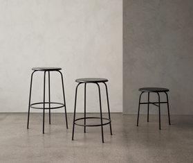 Audo Copenhagen &#39;Afteroom&#39; bar stool, black BLACK MENU19AFT384BLK