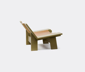 Atelier Ferraro 'Gio!' lounge chair, green and cognac GREEN ATFE24GIO027MUL