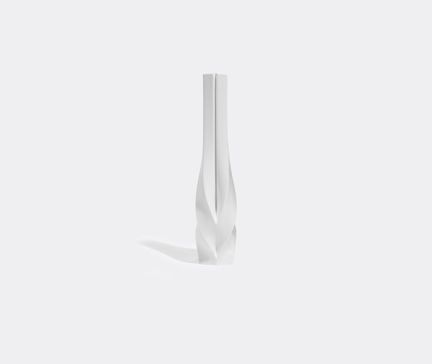 Zaha Hadid Design 'Braid' candle holder, tall, white  ZAHA22BRA720WHI