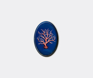 Les-Ottomans 'Coral' tray, coral and blue MULTICOLOUR OTTO26HAN973MUL