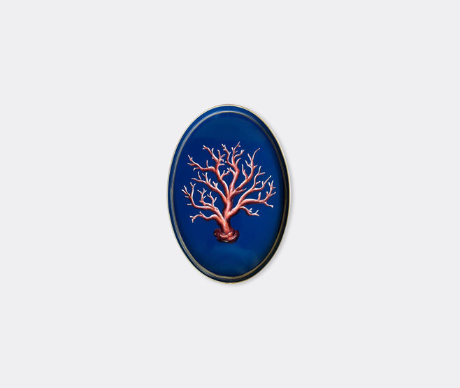 Les-Ottomans 'Coral' tray, coral and blue MULTICOLOUR OTTO26HAN973MUL