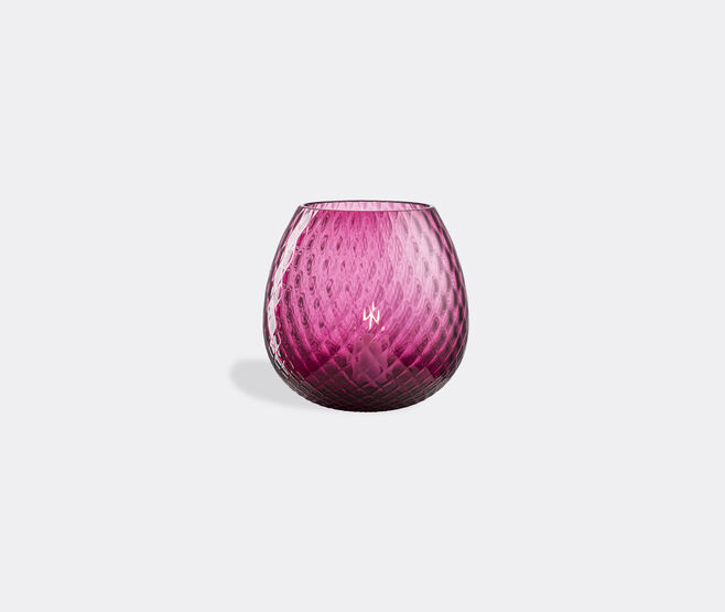 NasonMoretti 'Macram&eacute;' candle holder, extra large, ruby red RED NAMO22CAN857RED