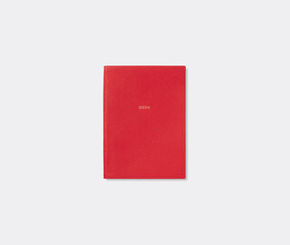 Smythson '2026 Soho' weekly diary with pocket, scarlet red RED SMYT25PAS014RED
