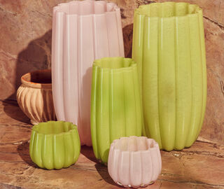 POLSPOTTEN 'Melon' vase, medium, pink PINK POLS26VAS493PIN