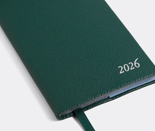 Smythson '2026 Panama' weekly diary with pocket, forest green GREEN SMYT25PAS376GRN