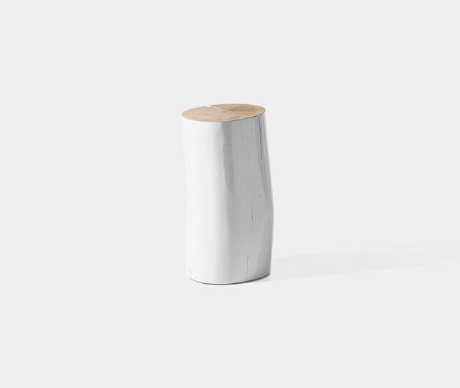 Gervasoni 1882 'Log' side table, medium, white WHITE GERV25LOG010WHI