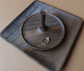 Zanat 'Nakit' jewelry tray, walnut oil BROWN ZANA26NAK664BRW