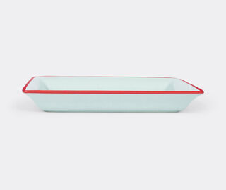 Pierre-Louis Mascia Floral rectangular tray, light blue LIGHT BLUE PLMA26TRA769LBL