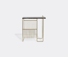 AYTM 'Sino' magazine holder gold, brown marble top GOLD AYTM22SIN804MUL