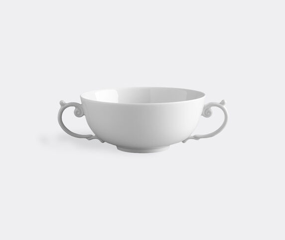 L'Objet 'Aegean' soup bowl with two handles, white  LOBJ23AEG421WHI