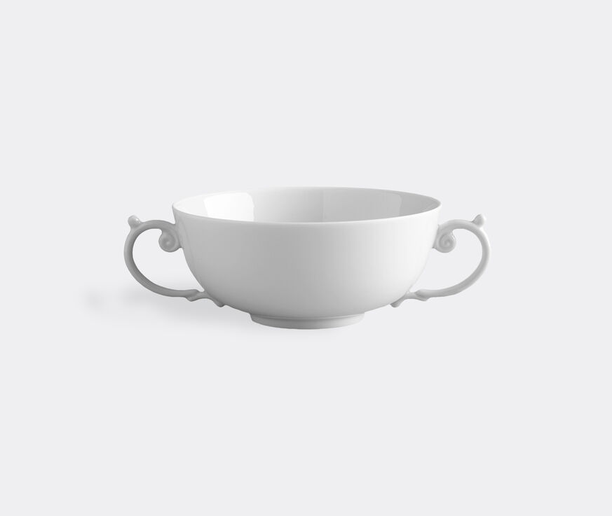 L'Objet 'Aegean' soup bowl with two handles, white White LOBJ23AEG421WHI