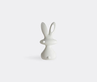Slide 'Bunny' sculpture, milky white WHITE SLID26BUN725WHI