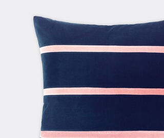 Christina Lundsteen 'Gemma' cushion, dark blue and pale rose MULTICOLOUR CHLU25GEM842MUL