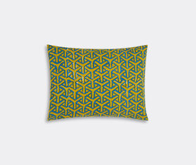 Lisa Corti &#39;Vienna&#39; rectangular cushion, blue and cream BLUE LICO23CUS633MUL