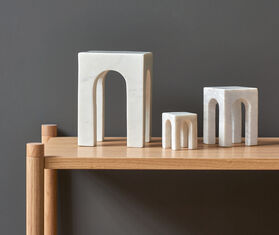 Gejst &lsquo;Arkis&rsquo; bookend, white WHITE GEJS23ARK401WHI