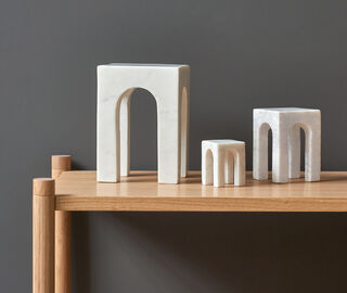 Gejst &lsquo;Arkis&rsquo; bookend, white WHITE GEJS23ARK401WHI