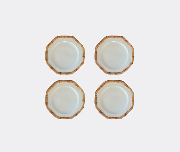 Les-Ottomans 'Bamboo' dessert plate, set of four undefined ${masterID}