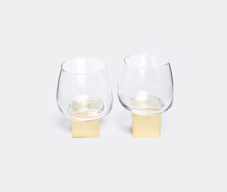 Vanessa Mitrani Cube Gravity' whisky glass, set of two MULTICOLOUR VAMI15WHI461TRA