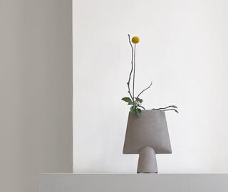 101 Copenhagen 'Sphere' square vase, mini, taupe TAUPE COPH21SPH535GRY