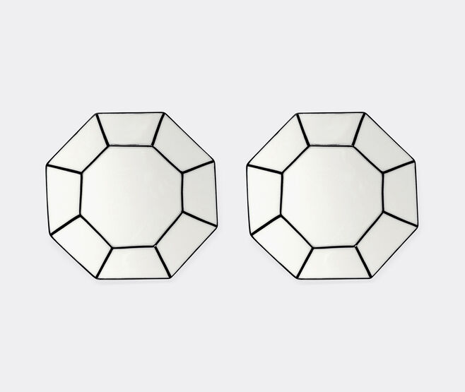 Serax 'Carte Blanche' dessert plate, set of two, white WHITE SERA26DES460WHI