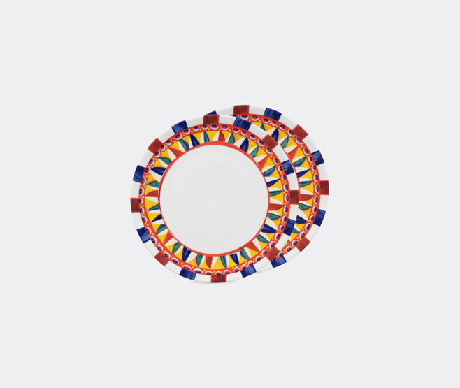 Dolce&Gabbana Casa 'Carretto Siciliano' dinner plate, set of two MULTICOLOUR DGCA22SET470MUL
