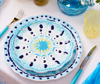 Aquazzura Casa 'Alegria' dessert plate, set of two, blue BLUE AQUA24ALE359BLU