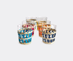 POLSPOTTEN &#39;Reed&#39; tumblers, set of six MULTICOLOUR POLS22TUM796MUL