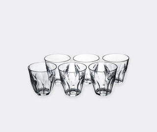 VESTA 'Ankon' glass, set of six, transparent TRANSPARENT VEST25SET198TRA