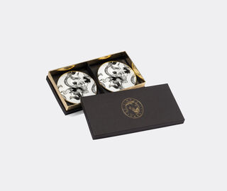 Simone Guidarelli Home 'Wing of Water' coaster, set of two, black and white MULTICOLOUR SIMO26SOU891MUL