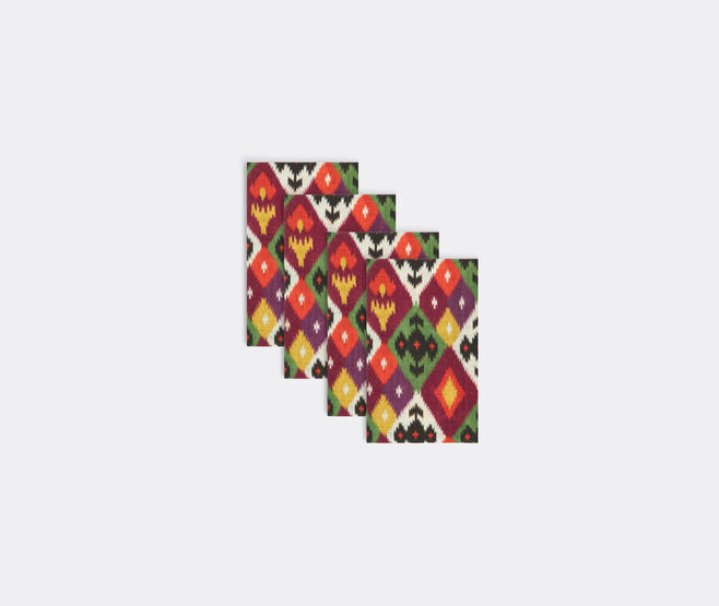 Cabana 'Diamond Ikat' napkins, set of four MULTICOLOUR CABA23DIA125MUL
