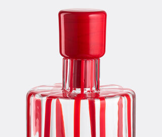 NasonMoretti 'Cyrcus' bottle, coral red stripe CORAL NAMO25CYR095RED